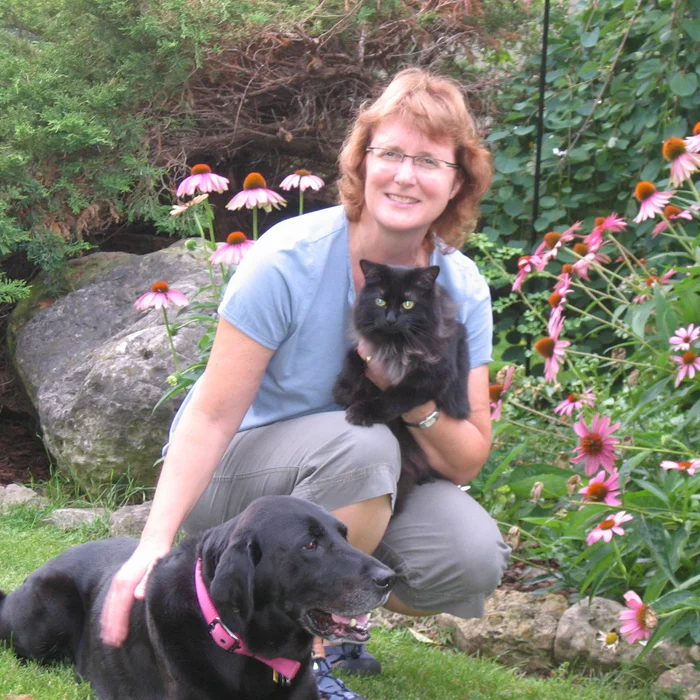 Dr. Sharon Little with dog