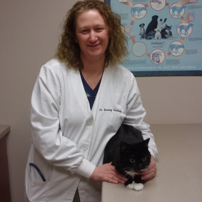 Dr. Stacey Kumbalek with pet